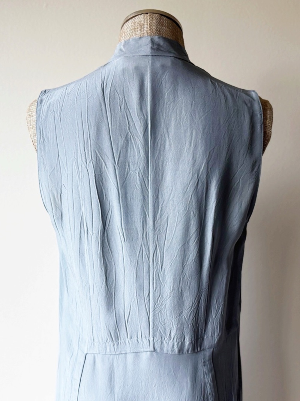 Marni Blue Asymmetric Creased Viscose Dress - Picture 9 of 17